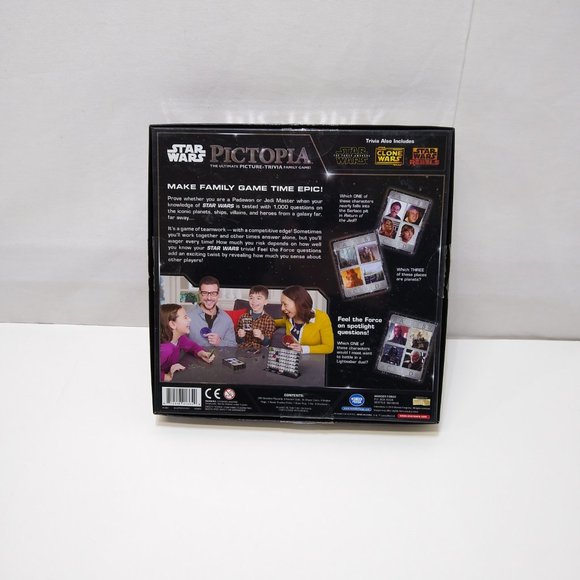 Pictopia STAR WARS Edition The Ultimate Picture-Trivia Family Game - COMPLETE - Picture 2 of 3